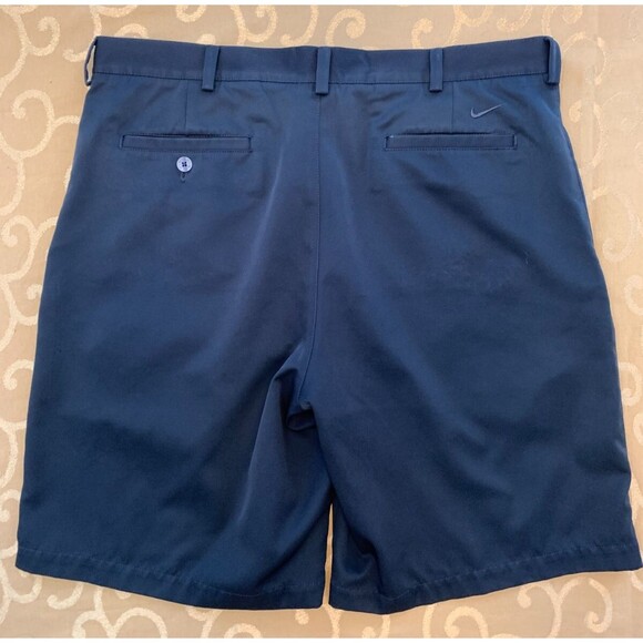 Nike Golf Shorts Mens 36 Pleated Dri Fit Relaxed Performance Outdoor Black - Picture 2 of 8